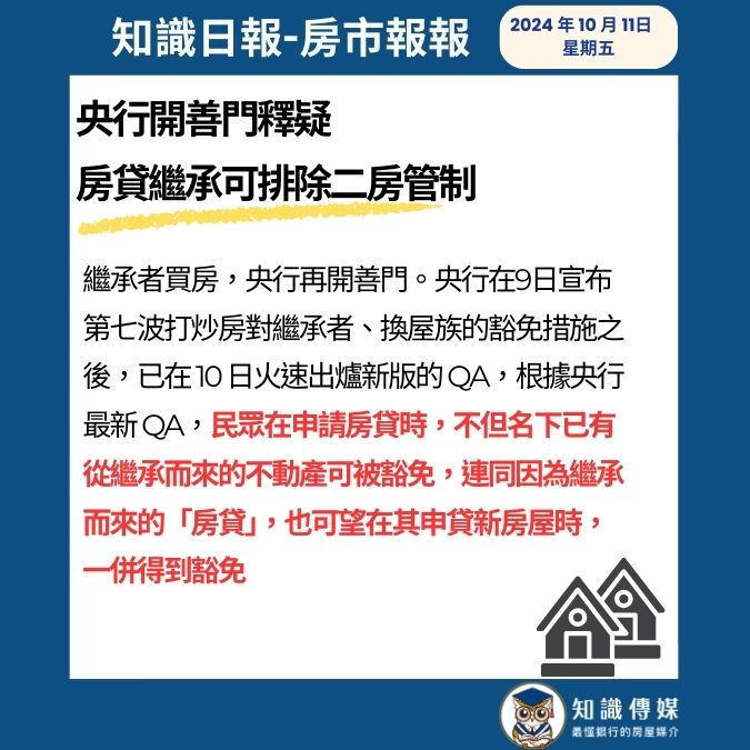 2024年10月11日星期五-知識日報-房市報報