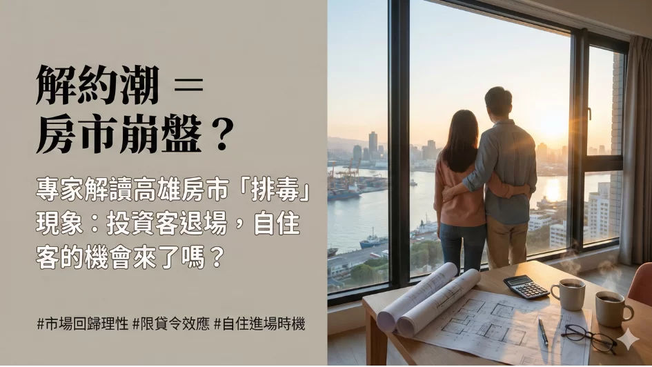高雄預售屋爆出 265 件解約！是房價崩盤的前兆，還是進場撿便宜的最後訊號
