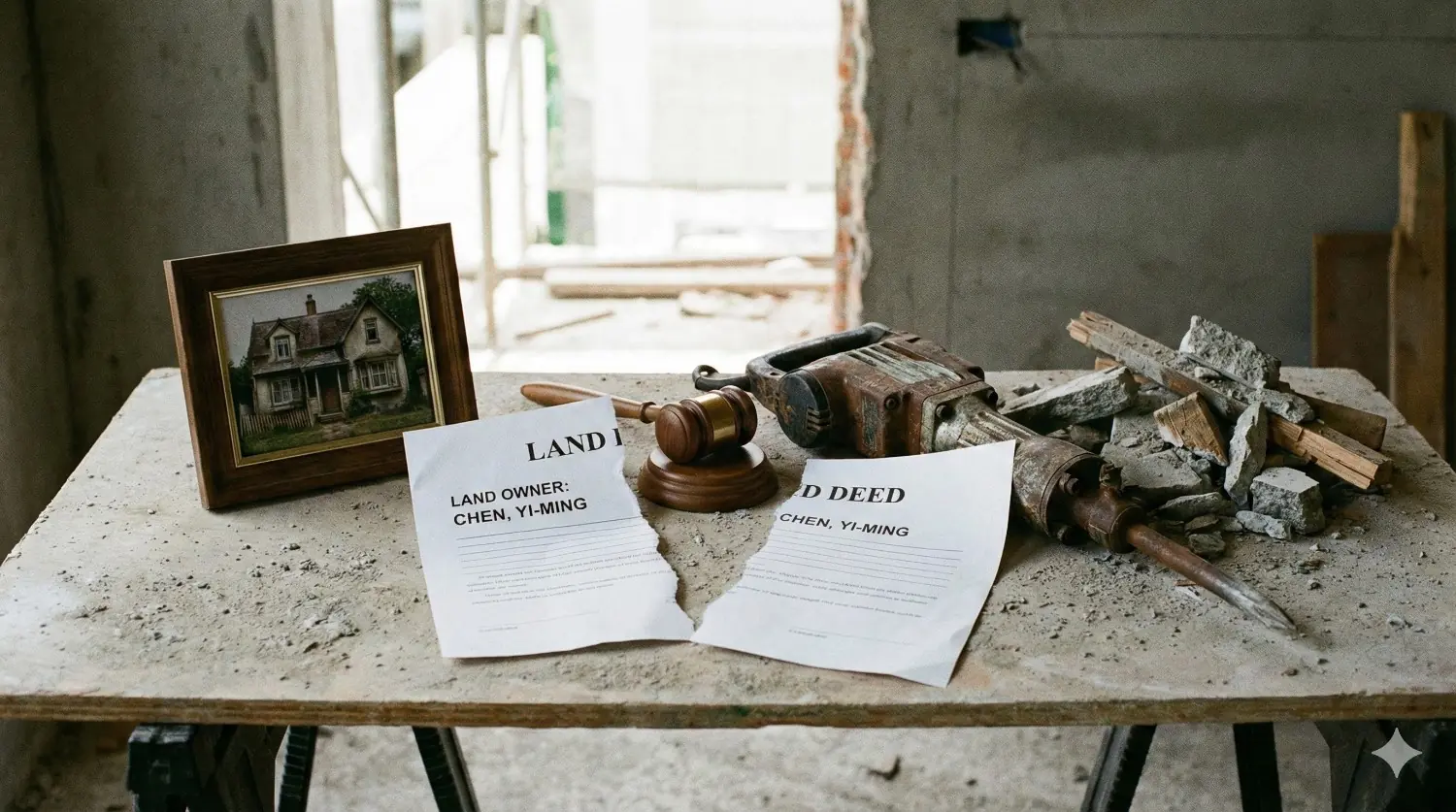 地是你的、房子不是你的：一場家族土地糾紛，拆出台灣最常被忽略的產權陷阱