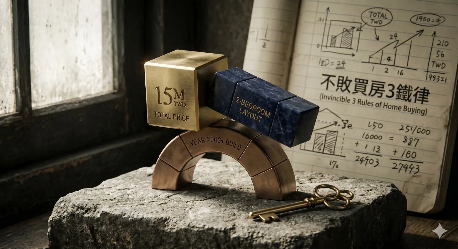 怕買錯房當接盤俠?首購族必背『不敗3鐵律』:1500萬、2房、2003年後,照做永遠有人搶著買