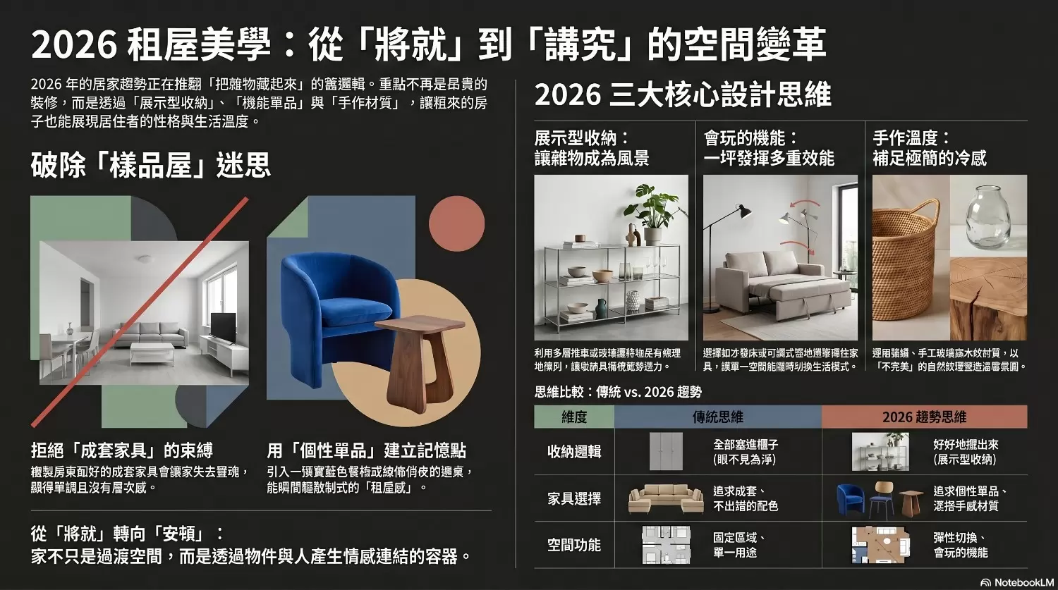 別再買成套家具——2026-收納新邏輯,讓雜物自己變成裝飾