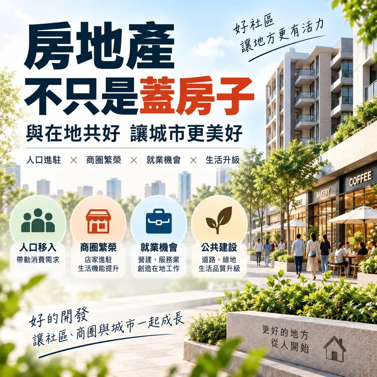 房地產不只蓋房子！新社區如何帶動地方與商圈共好