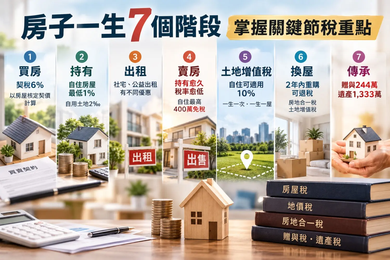 買房不是只繳房貸！從買進到傳承　2026房產7大稅負一次看