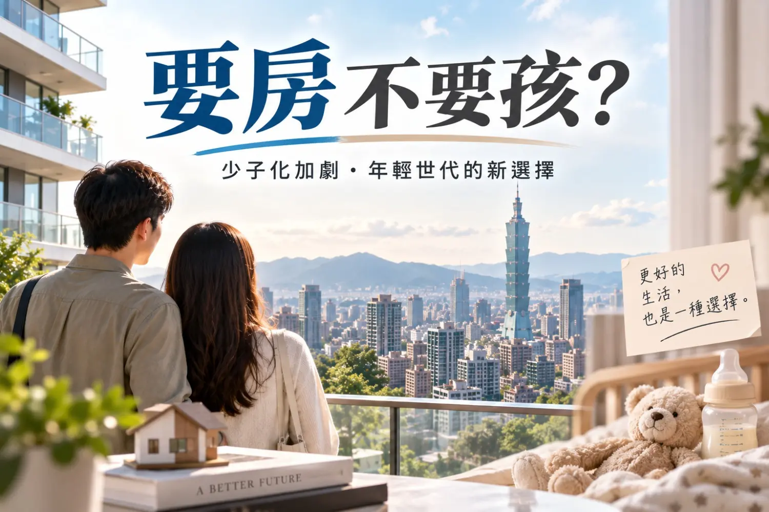 年輕人「要房不要孩」？少子化加劇　30歲以下購屋力反而上升