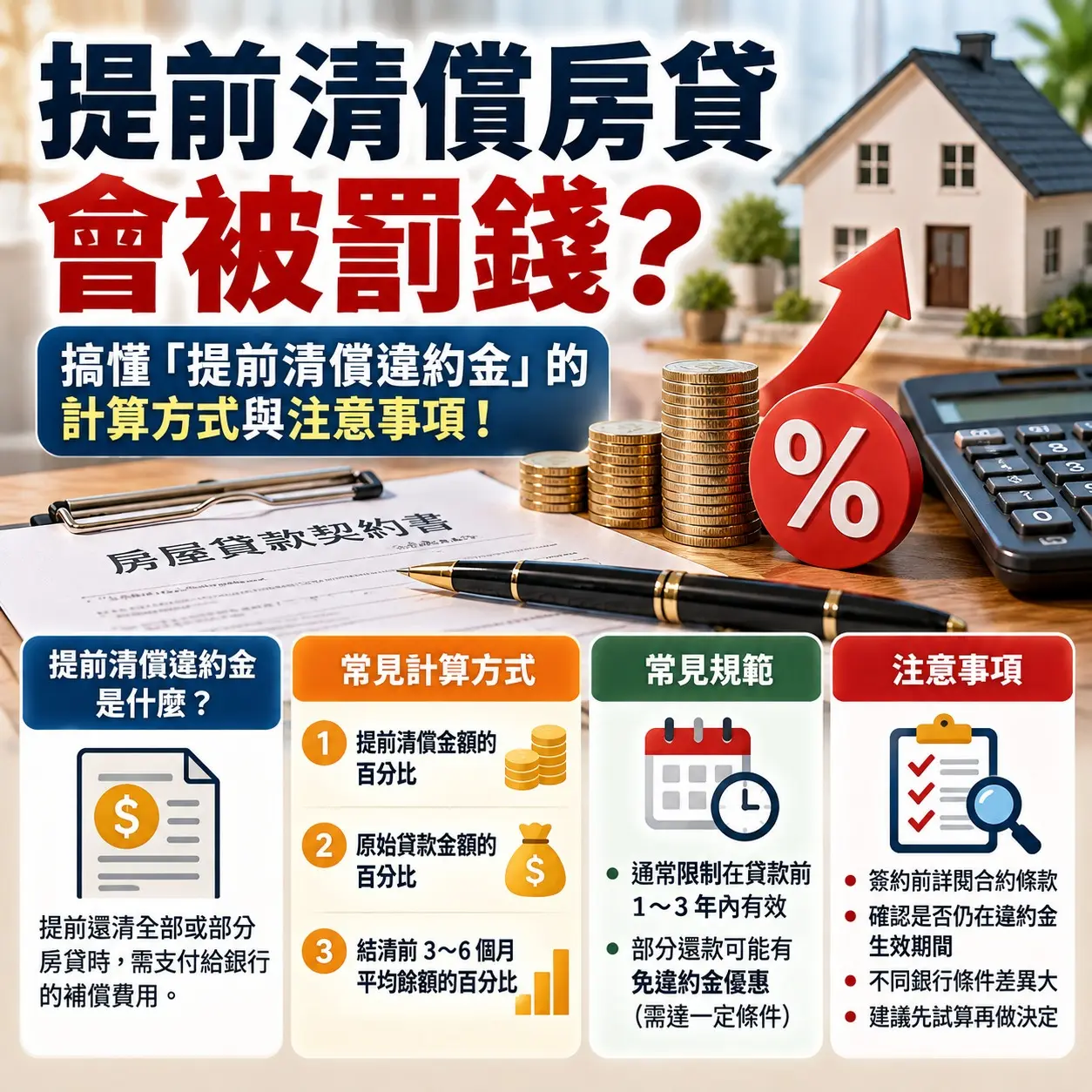 房事辭典 提前清償房貸會被罰錢？
