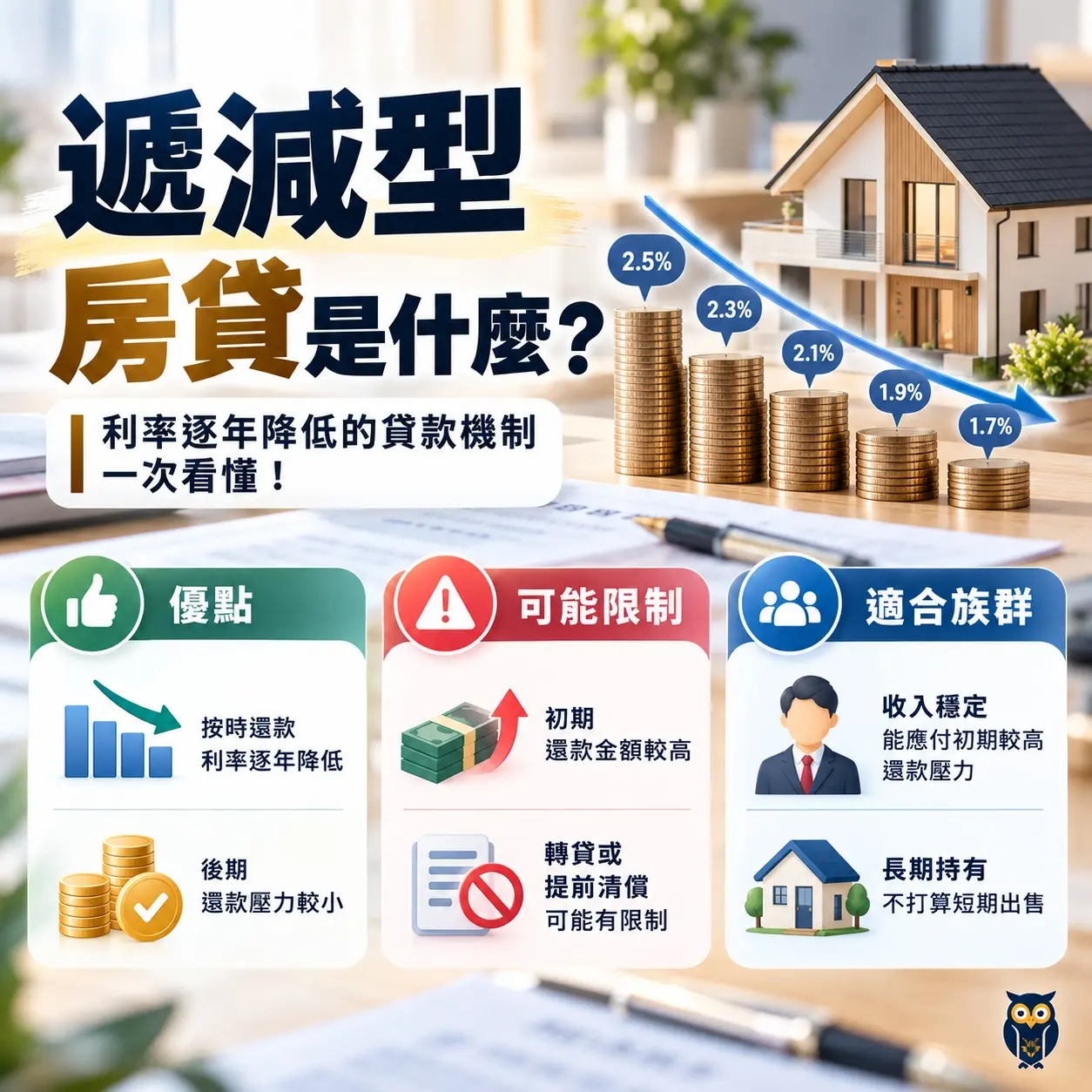 房事辭典 遞減型房貸是什麼
