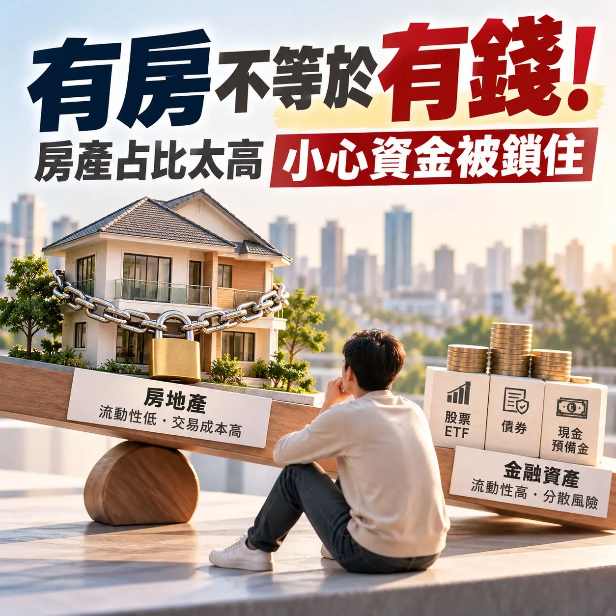 有房不等於有錢！房產占比太高恐成財務陷阱　小心千萬資產變現金危機