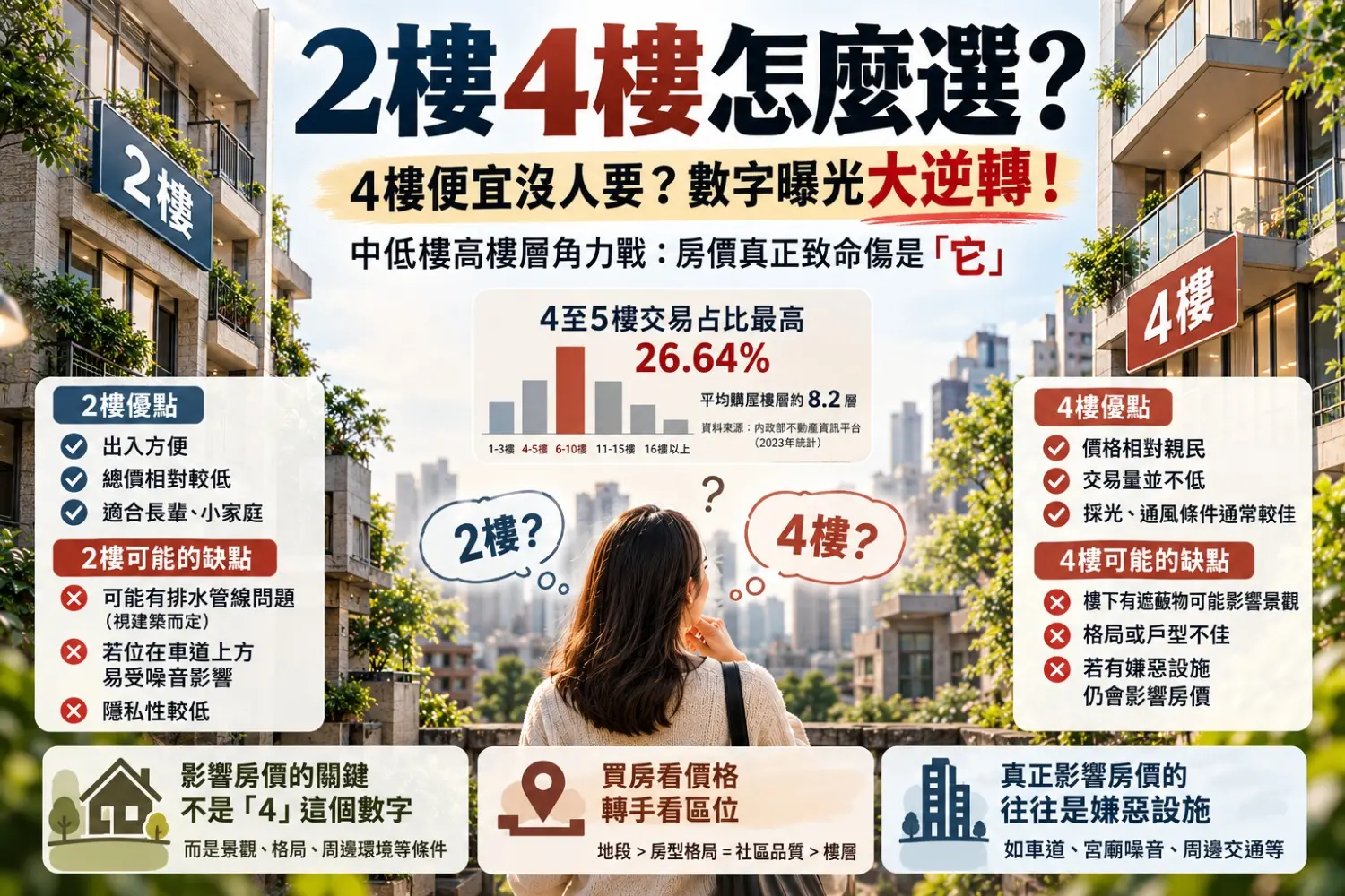4樓真的沒人要？買房別再被樓層數字綁架　真正影響房價的是這些條件