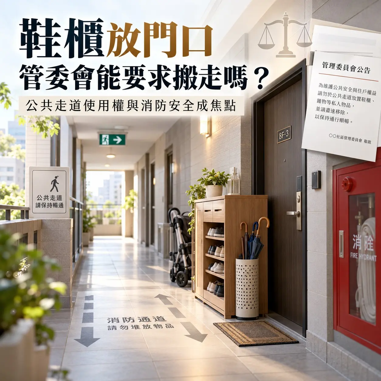 家門口不是你家的！鞋櫃亂放最高罰20萬　管委會有權管？